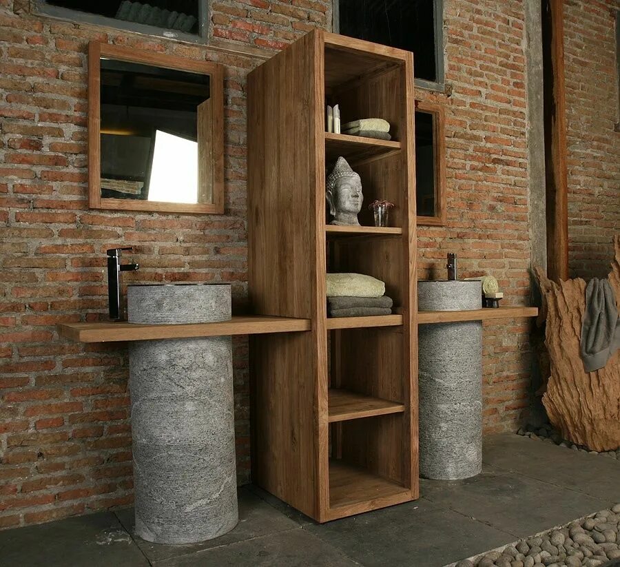 Полка в ванну в стиле лофт Teak furniture for bathroom Teak furniture, Natural bathroom, Home additions