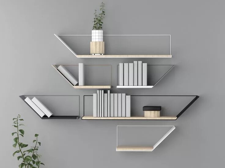 Полки дизайн интерьер Shelves Pulse on Behance Modern furniture makeover, Wall shelves design, Rustic 