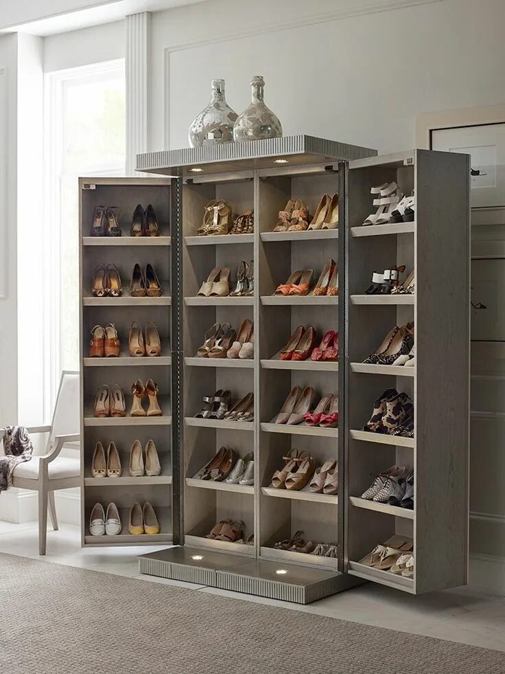 Полки для обуви в гардеробной фото ♥ Shoe Chest - Rachael Ray 2-03-18 Storage furniture bedroom, Closet shoe storag