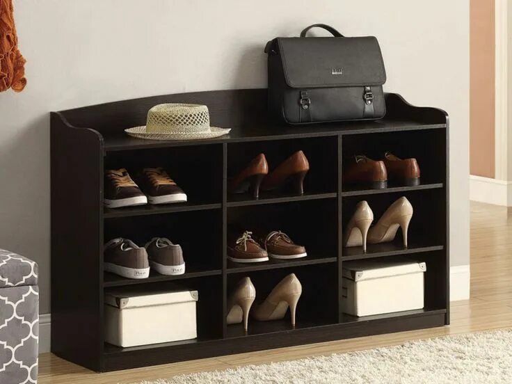 Полки для обуви в прихожую фото Entryway Shoe Storage Ikea Wooden shoe rack designs, Shoe storage design, Bench 