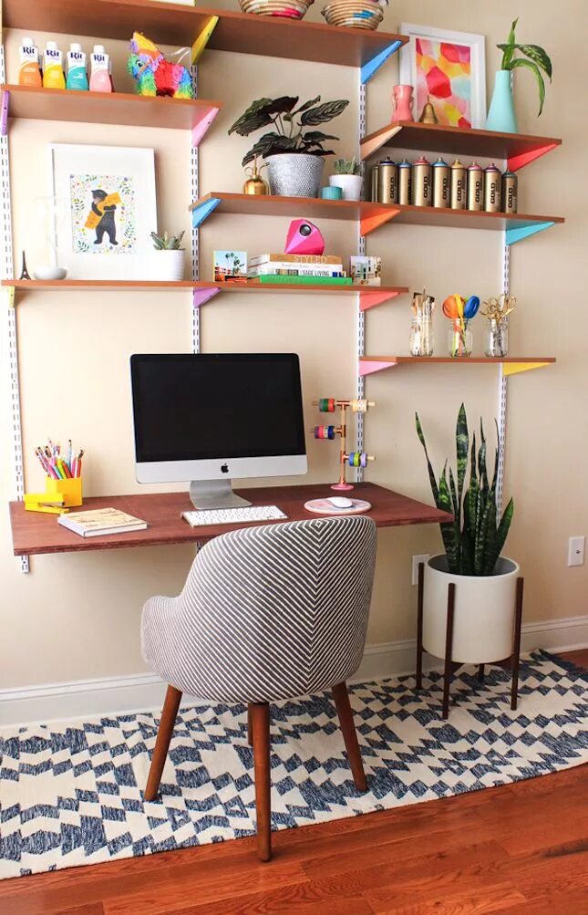 Полки для школьного стола фото 21 IKEA Desk Hacks for the Most Productive Workspace *Ever* Home office decor, S