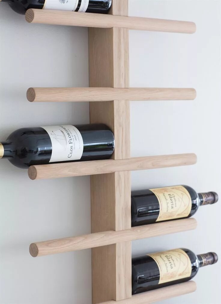 Полки для вина фото Woodstock Wine Rack - Raw Oak Garden Trading Garrafeira de vinho de parede, Supo