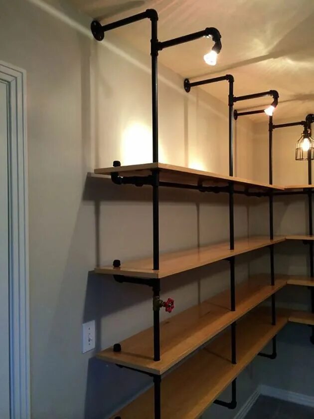 Полки из труб своими руками фото 10 ideas para hacer un closet o armario barato - Mil Ideas de Decoración Shelves