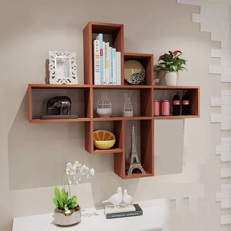 Полки мебель фото Artesanato em Mdf: os Modelos e Inspirações mais Lindos da Internet Wall shelf d