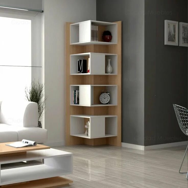 Полки мебель фото Modular Esquinero Biblioteca Estanteria Ciudad Muebles - $ 6.640,00 en Mercado L