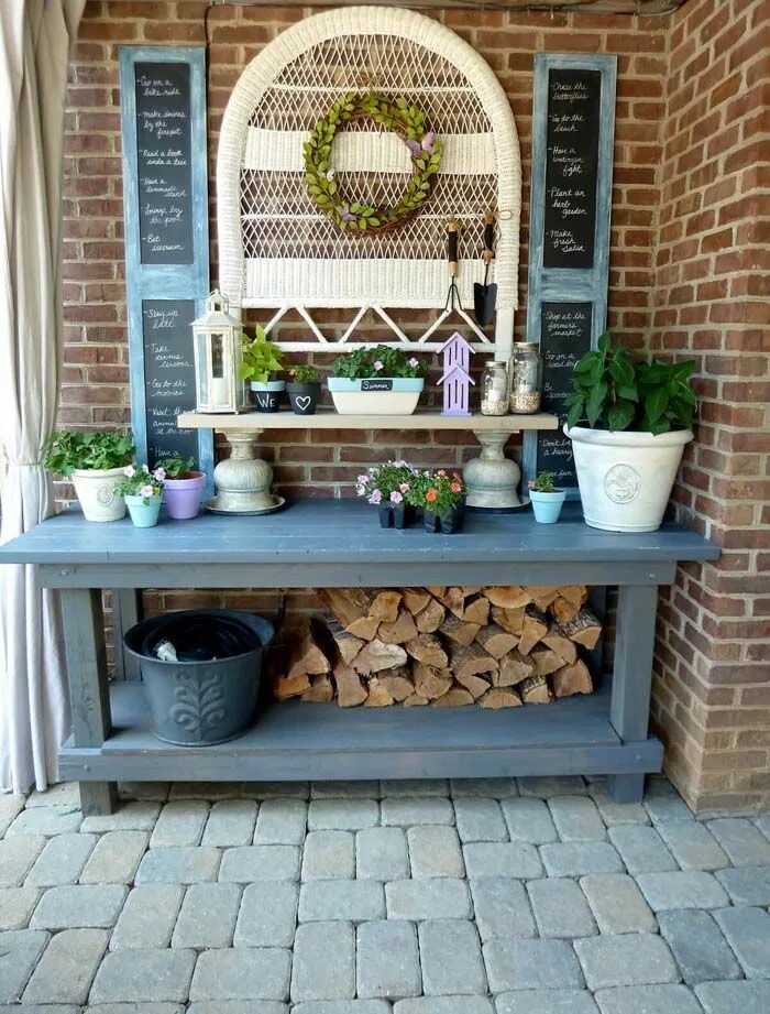 Полки на дачу фото 29 Best Potting Bench Ideas To Boost Your Garden Creativity Potting bench plans,