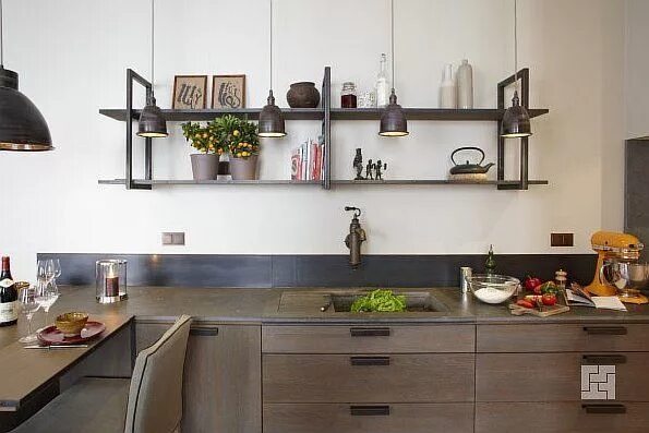 Полки на кухню в стиле лофт Pin on Kitchen Industrial Style Industrial style kitchen, Kitchen decor, Loft in