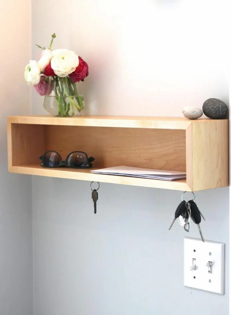 Pin on Интерьер прихожая Hanging entryway shelf, Entryway wall shelf, Prepac fur