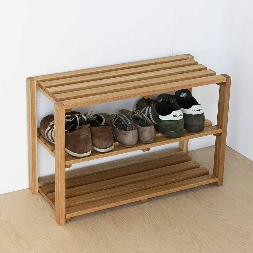 Полки под обувь из дерева фото Wood shoe rack, Diy shoe rack, Wooden shoe rack designs