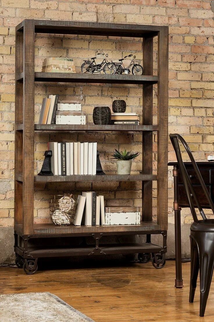 Полки шкаф в стиле лофт We're fans of the (still) trending industrial rustic look! Here's a peek at our 