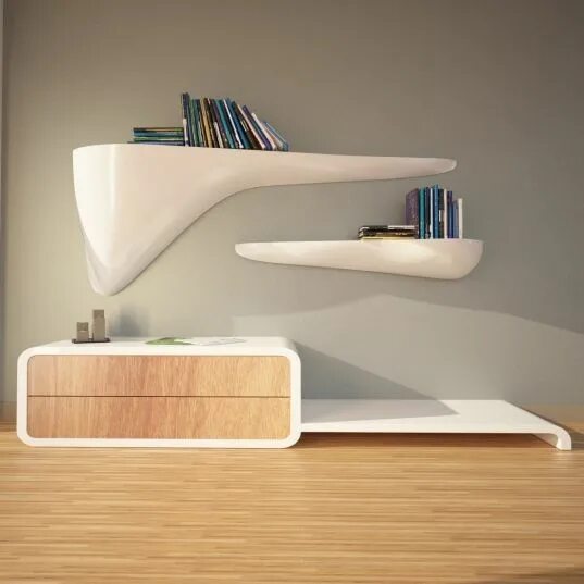 Полки современного дизайна Mensola made in italy by Zad Design Shelves, Geometric shelves, Shelf design