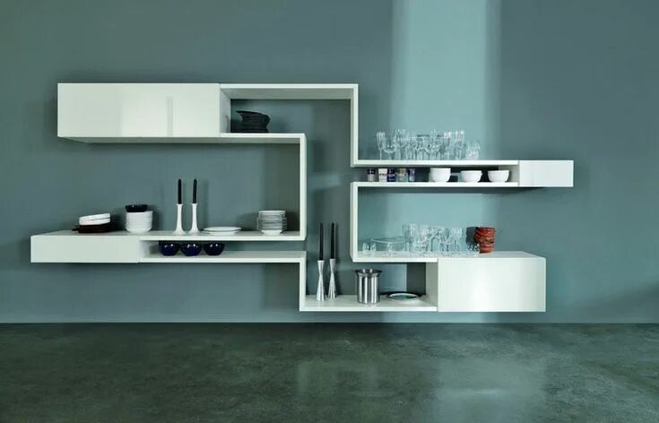 Полки современного дизайна LagoLINEA, a Modular Shelving System by Daniele Lago HomeDSGN Wall shelves desig