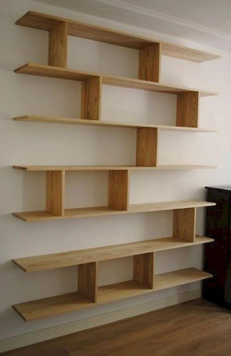 Полки своими руками в домашних условиях Pin on Decoración IDEAS Bookshelves diy, Bookshelf design, Home library design