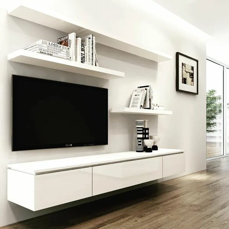 Полки тумбы под телевизор фото современные Sunday minimalist living with our BRANDO entertainment sets! #sundaystyle #ho. I