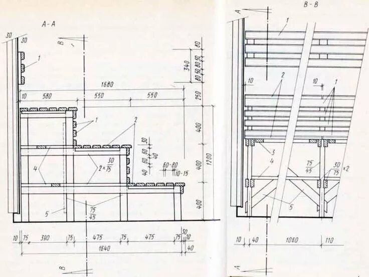 Полки в бане в парилке размеры чертеж высота полок в сауне - Google Search Парилка, Сауна, Полки