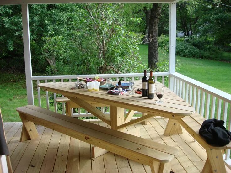 Полки в беседке своими руками corner table Picnic table, Backyard, Patio