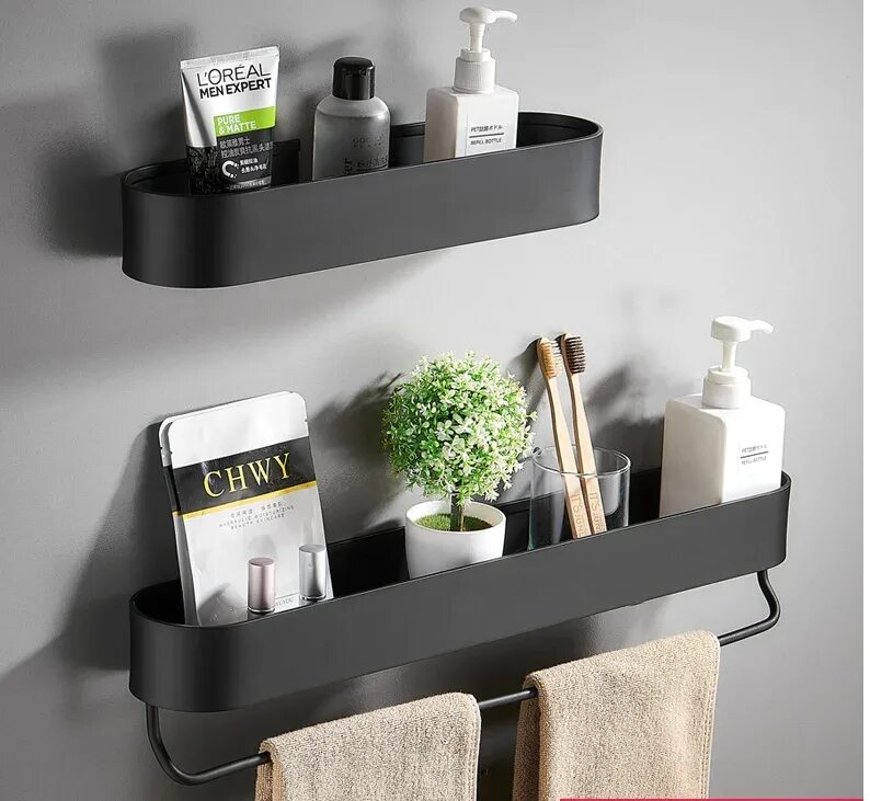 the_real_houses_of_ig's photo on Instagram Bathroom shelf decor, Floating shelve