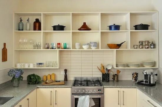 Полки в кухонном гарнитуре фото Open Kitchen Shelving Styled Canvas Open kitchen shelves, Kitchen shelf design, 