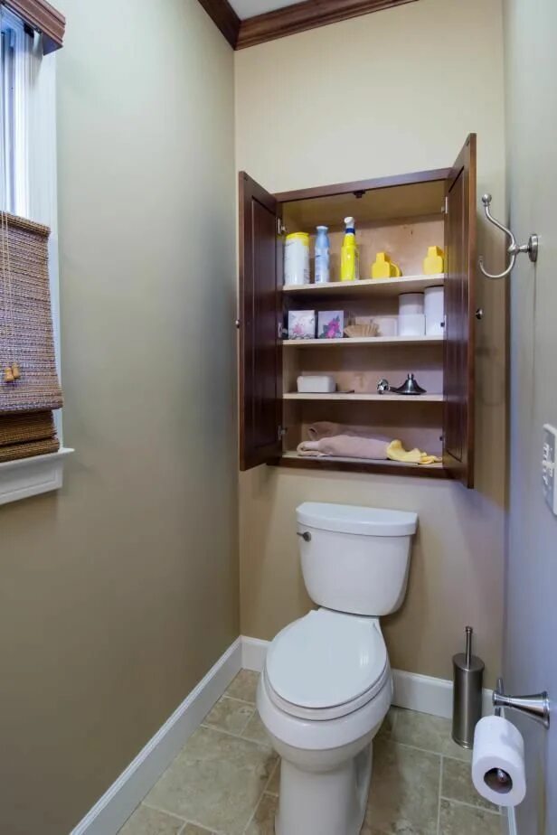 Полки в туалете за унитазом фото 14 RV Bathroom Storage & Organization Ideas Small space bathroom, Small bathroom