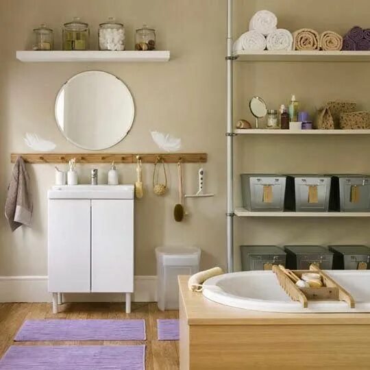 Полки в ванной комнате дизайн Top Organization Tricks to Boost Small Bathroom Space Clever bathroom storage, S