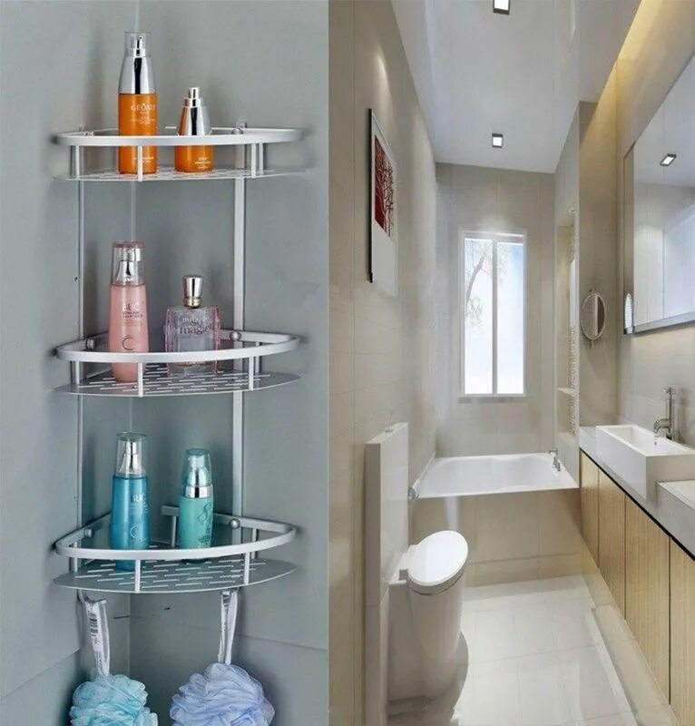 the_real_houses_of_ig's photo on Instagram Bathroom shelf decor, Floating shelve