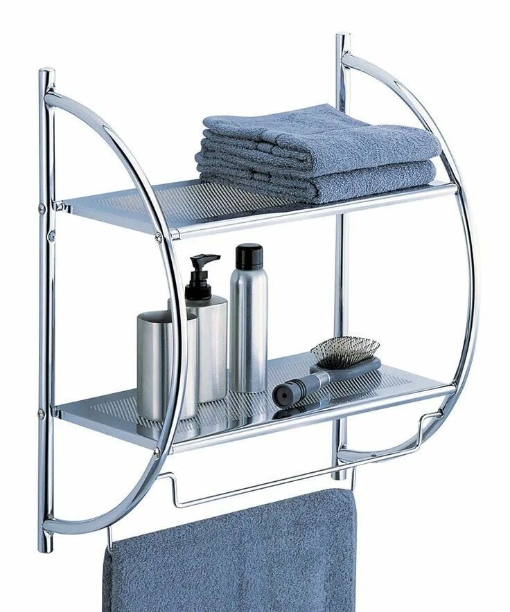 Полки в ванную комнату навесные фото Look what I found on #zulily! Organize It All Chrome Two-Tier Bath Shelf by Orga