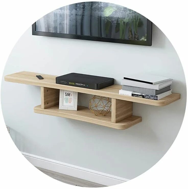 Полку на стену своими руками фото nice wooden floating tv shelf Floating tv shelf, Floating shelves, Floating shel