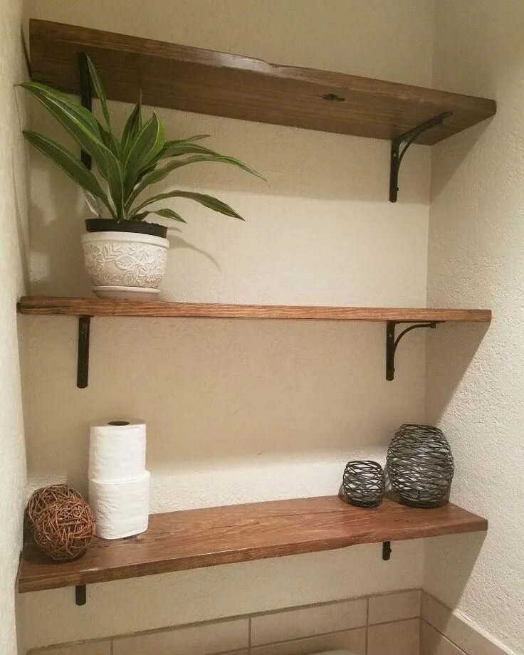 Полку своими руками фото Cool bathroom shelving units are great for storing towels or décor & will keep e