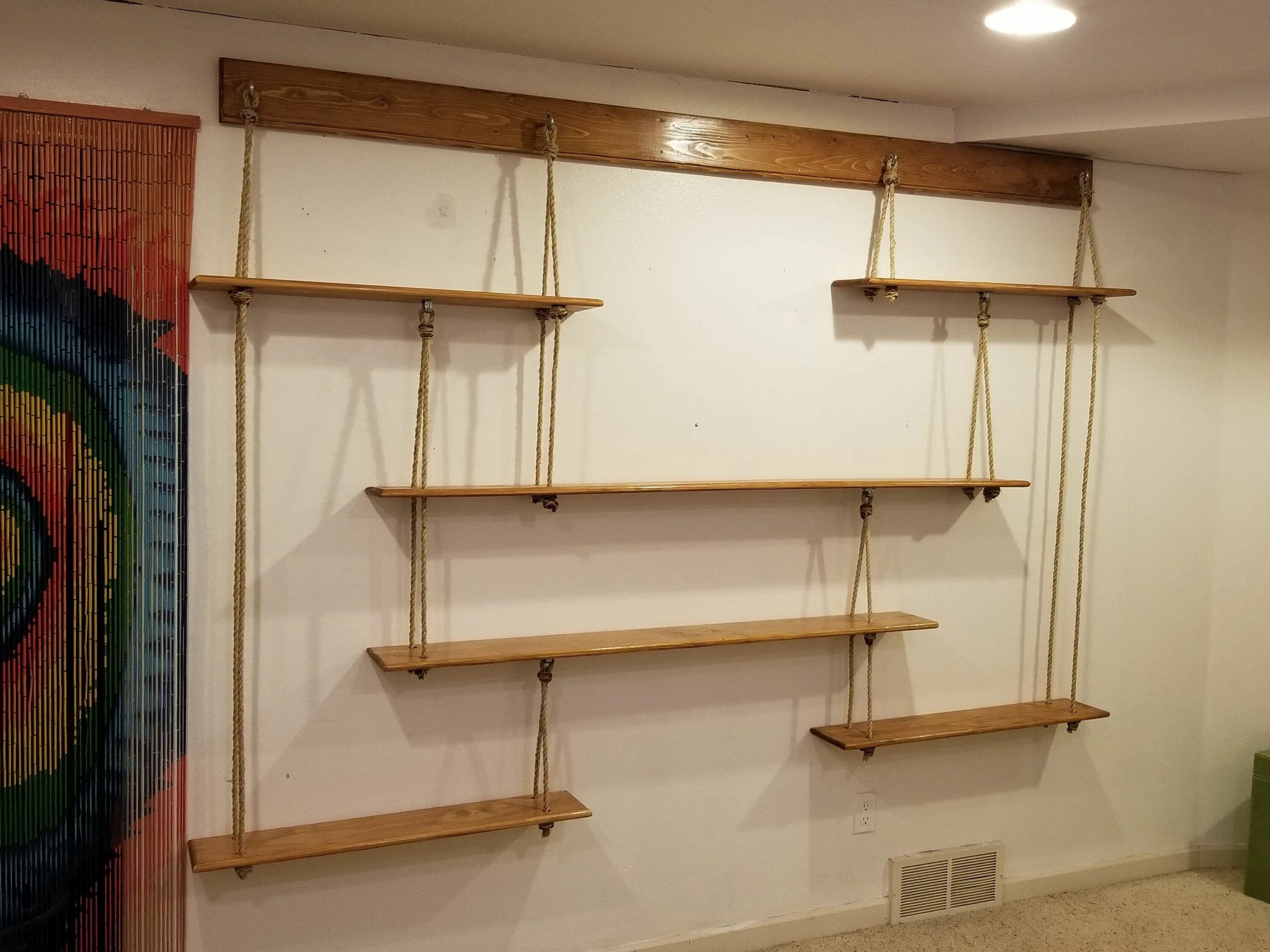 Полку своими руками фото rope shelves Diy hanging shelves, Hanging rope shelves, Hanging shelves