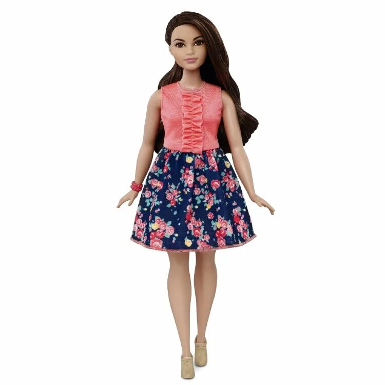 Полная кукла барби фото Кукла Барби, пышная (Curvy), из серии 'Мода' (Fashionistas), Barbie, Mattel DMF2