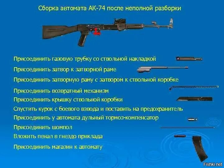 Полная разборка автомата калашникова порядок действий 20 важных, нужных и познавательных шпаргалок, которые могут