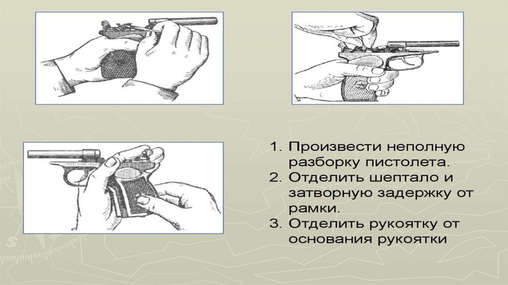 Полная разборка пм порядок действий Разборка пм норматив