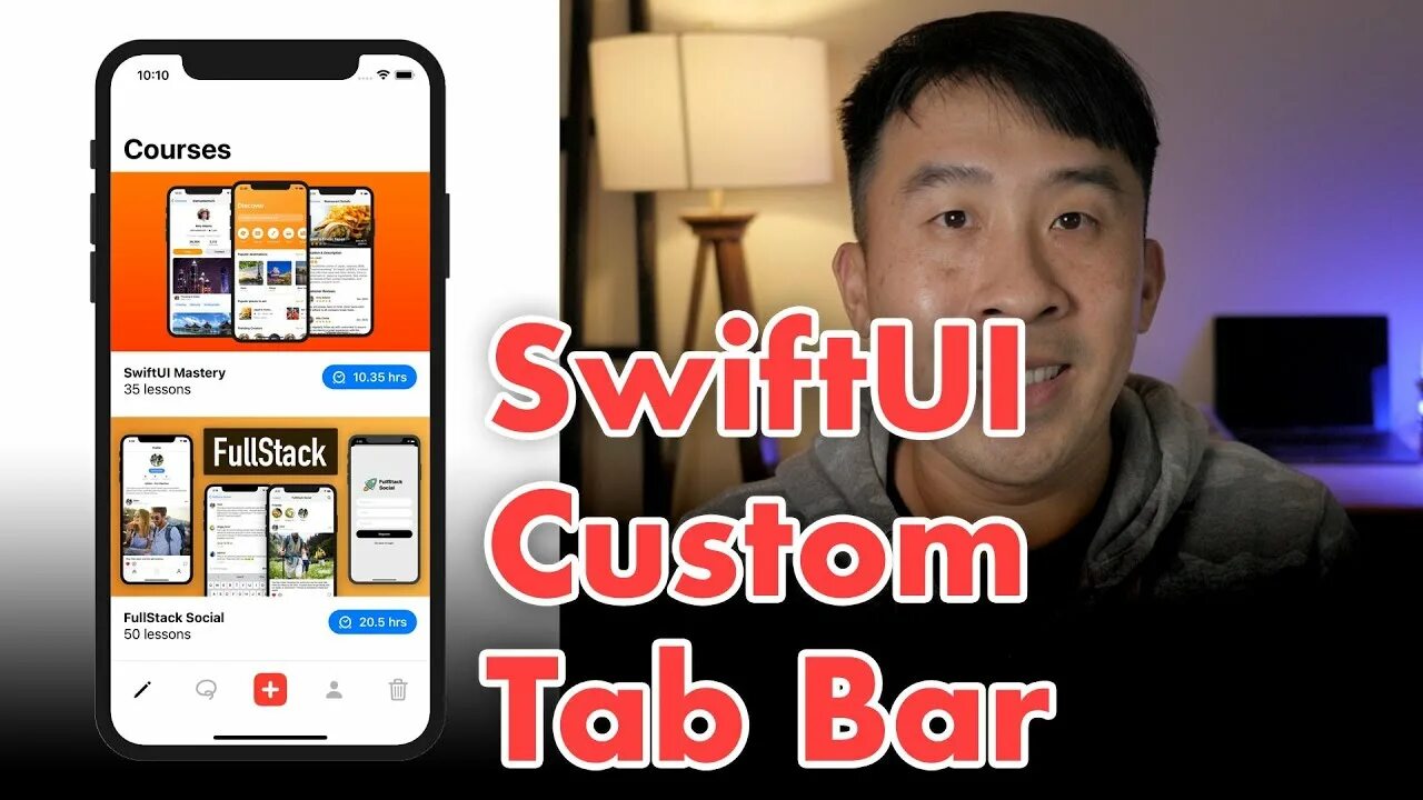 Полное фото есть SwiftUI How to create Custom Tab View with Tab Bar - YouTube