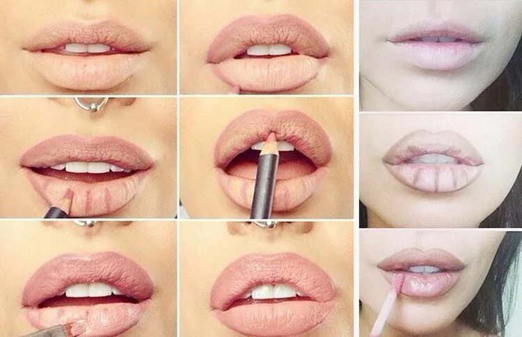 Полные губы макияж Pin von Ariba Aamir auf Lips Lippenstift tricks, Lippen und Natürliches makeup