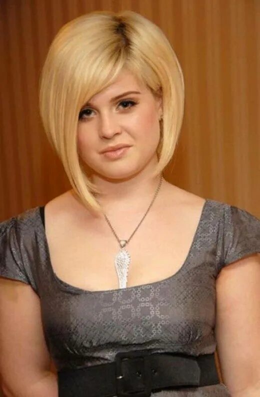 Полные лица фото Kelly Osbourne Thin hair styles for women, Short hair styles for round faces, Bl