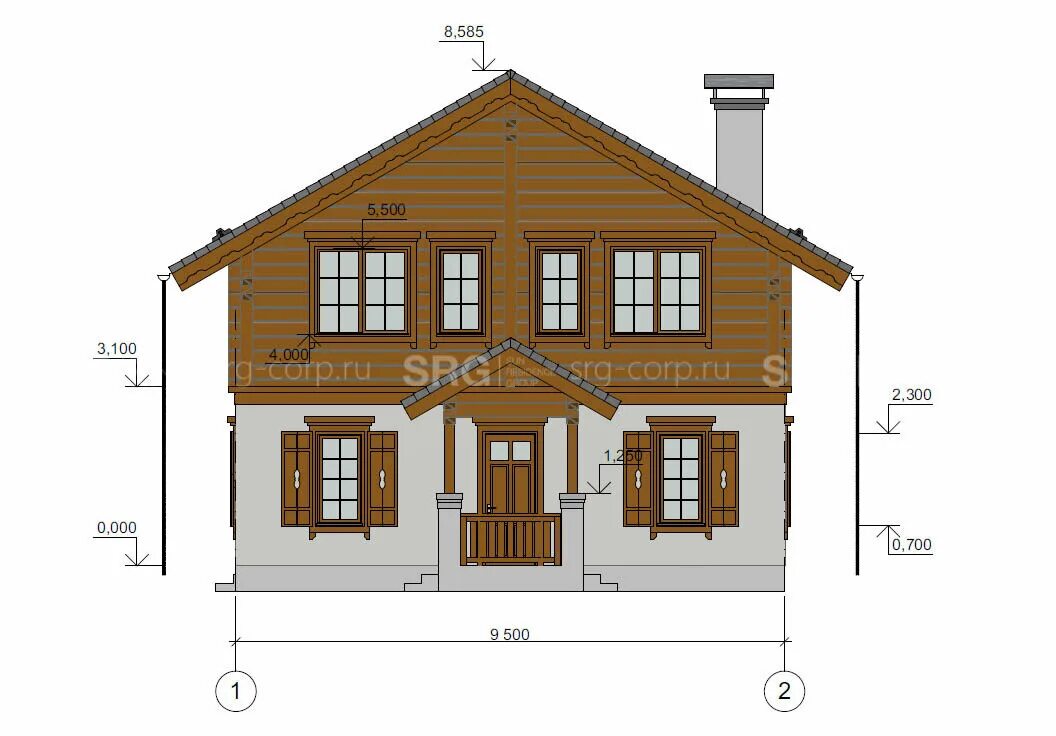 Полные проекты домов шале с чертежами бесплатно Проект дома Nordend 173 м²: альпийское шале для 4-6 человек SRG SUN RESIDENCE GR