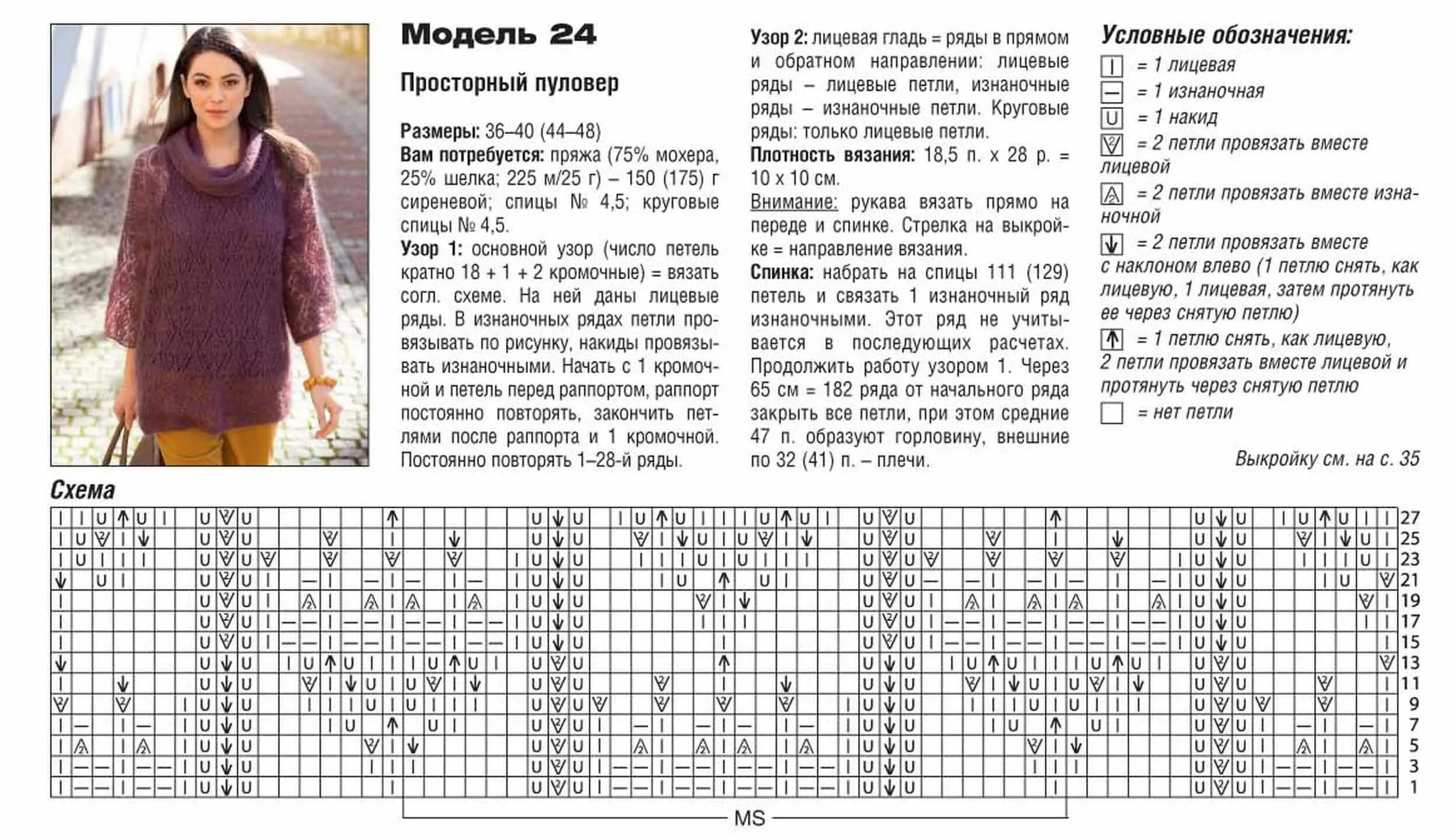 Полные схемы вязания спицами бесплатно Магия вязания Вязание, Пуловер, Рукоделие