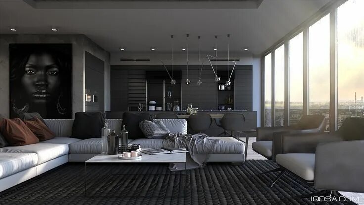 Полный интерьер квартиры Inspiring Examples Of Use Of Grey In Luxury Interior Design House rooms, Apartme