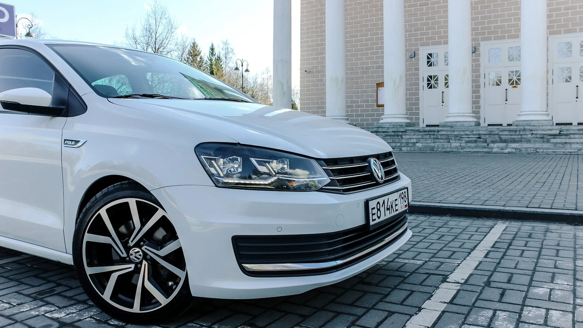 Поло на 17 дисках фото Volkswagen Polo Sedan 1.6 бензиновый 2019 Мистер Пол на DRIVE2