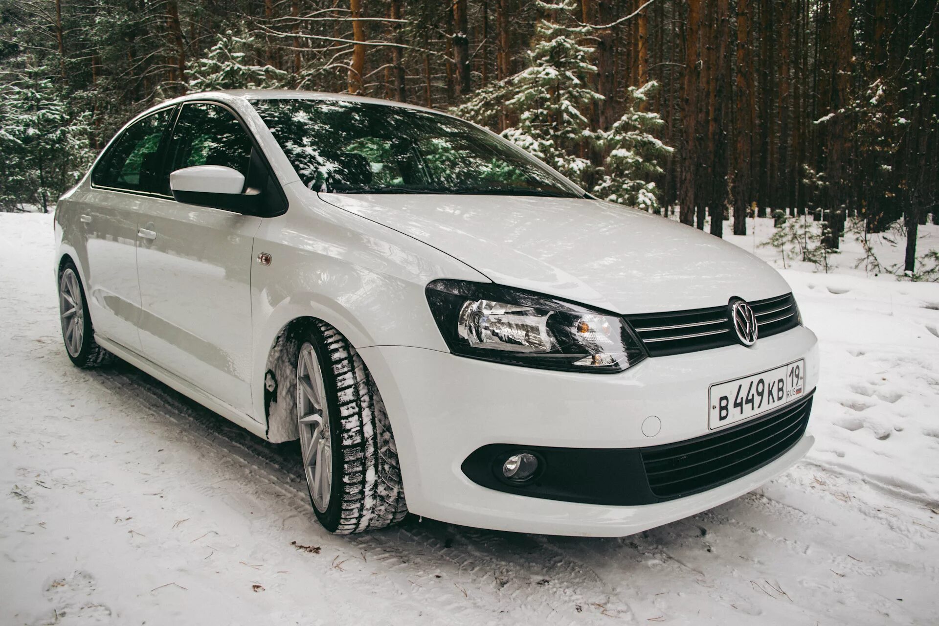 Поло седан белый тюнинг Winter Polo Sedan&Vossen CVT - Сообщество "Диски & Тюнинг" на DRIVE2