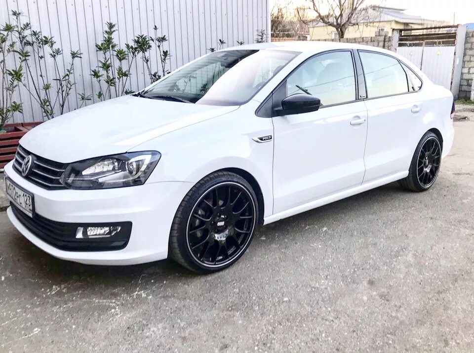 Поло седан диски фото Wheels 18 done ✔ - Volkswagen Polo Sedan, 1,6 л, 2016 года шины DRIVE2