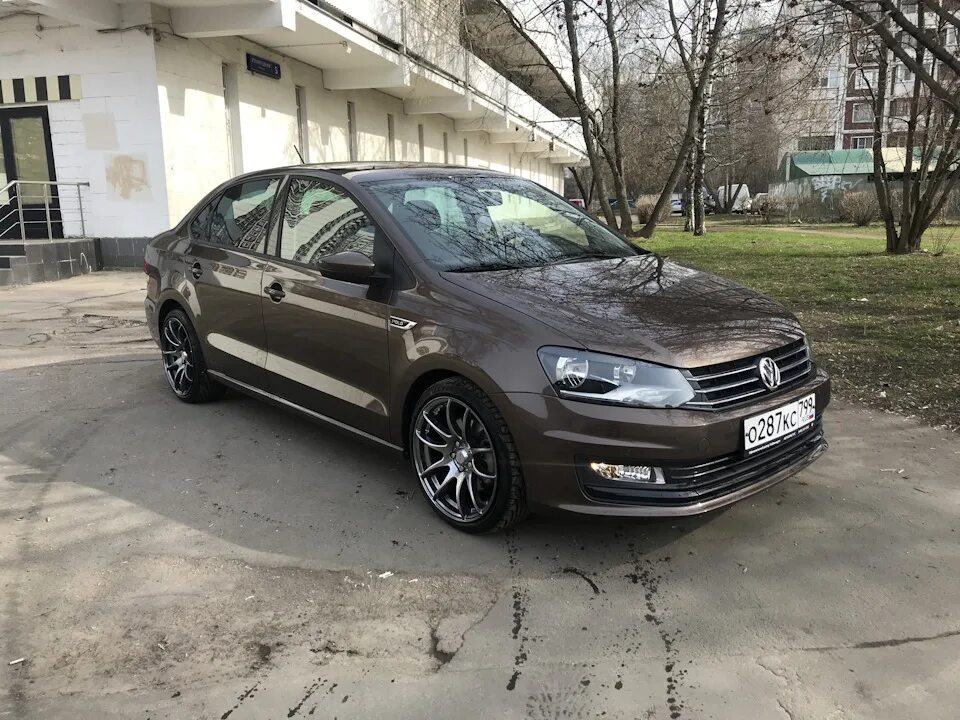 Поло седан на 16 дисках фото Мой Polo sedan - Volkswagen Polo Sedan, 1,4 л, 2018 года стайлинг DRIVE2