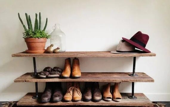 Полочки для обуви фото Shoe Rack Entryway Organizer Shoe Rack Shoe Organizer Etsy