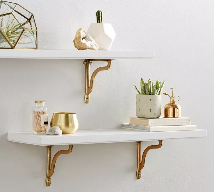 Полочки на стену для декора This Just-Released PB Collab Is All About the Entryway Floating shelves living r