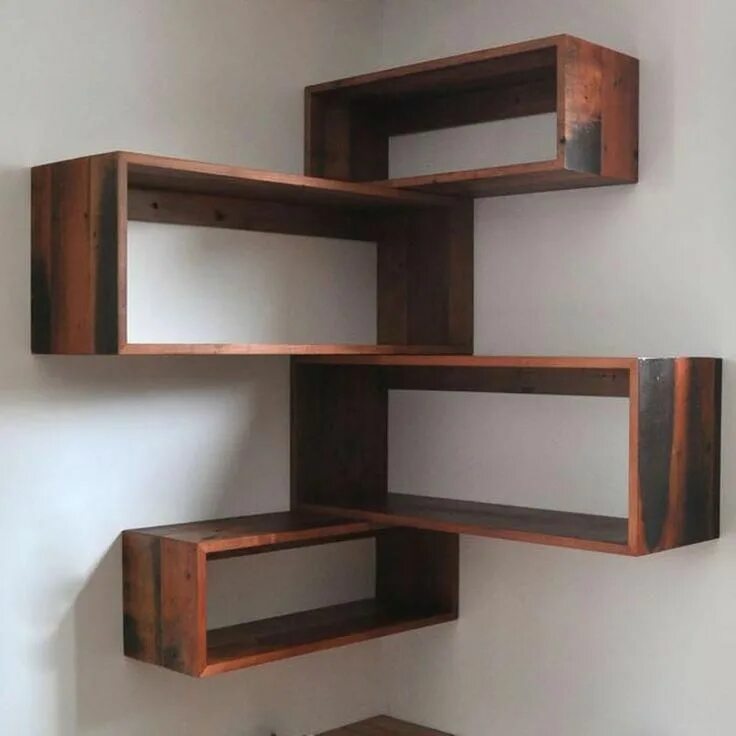 Полочки на стену фото 50 Attractive Corner Wall Shelves Design Ideas for Living Room - #Shelves #Sh...