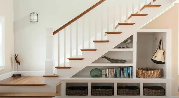 Полочки под лестницей фото идеи Pin by Thomas Tracey on Staircase Concepts Staircase design, Staircase storage, 