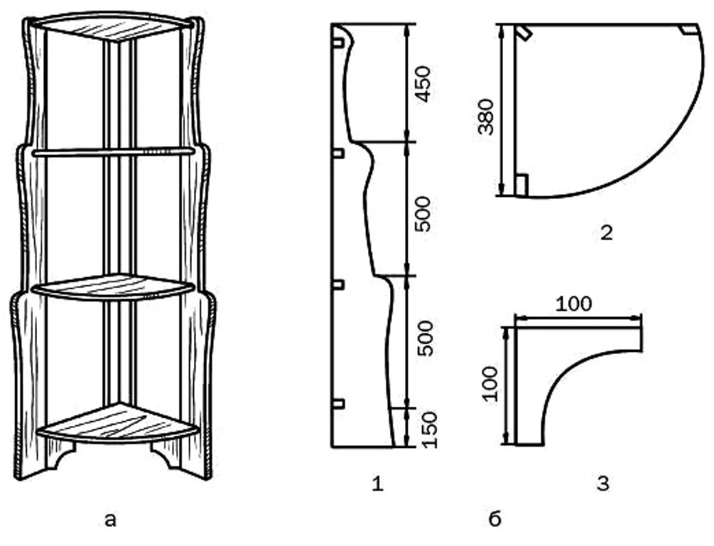 Полочки своими руками чертежи Чертеж угловой полки. 2023 СТРОЙКА Советы опытных ВКонтакте