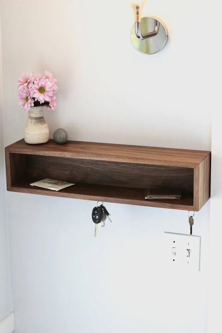 Полочки в прихожей фото Modern entryway, Entryway floating shelves, Entryway organization