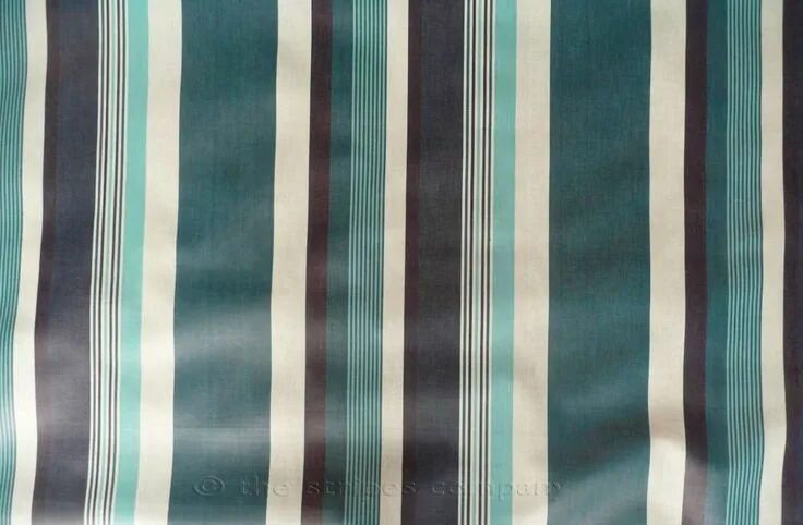 Полосатая ткань фото Teal Striped Oilcloth Fabrics Wipeable Stripe Fabrics Swing Stripes Oil cloth, S