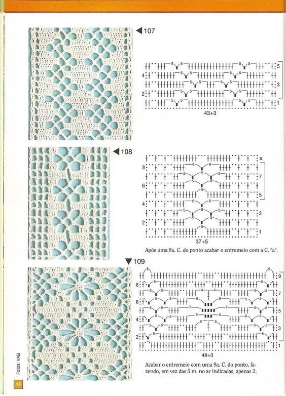 Полоска крючком схемы SzydeÅ‚komania: Wstawki szydeÅ‚kowe Crochet lace edging, Crochet lace pattern, C